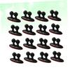 OSALADI 24pcs Multi-Purpose Wire Cord Clip Holders Black Cable Organizer for Car Desk and Wall Easy to Use Durable Wire Fixing Clips for Charging and Earphone view 2