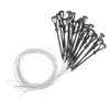 HOODANCOS 20pcs Miniature Street Lamp Models for Micro Landscapes Durable Decorative Lights with Flat Base for Dollhouses and Fairy Gardens Warm White Light Decor view 1