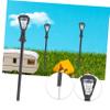 HOODANCOS 20pcs Miniature Street Lamp Models for Micro Landscapes Durable Decorative Lights with Flat Base for Dollhouses and Fairy Gardens Warm White Light Decor view 3
