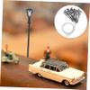 HOODANCOS 20pcs Miniature Street Lamp Models for Micro Landscapes Durable Decorative Lights with Flat Base for Dollhouses and Fairy Gardens Warm White Light Decor view 4
