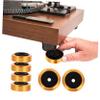4pcs Aluminium Alloy Amplifier Feet Isolation Feet Pads Detachable Rubber Ring view 2