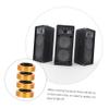 4pcs Aluminium Alloy Amplifier Feet Isolation Feet Pads Detachable Rubber Ring view 3