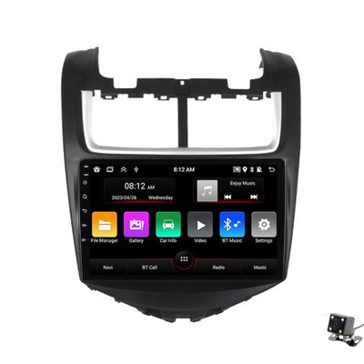 ADMLZQQ Car Stereo 9" Android 12 Double Din Bluetooth Autoradio for Chevrolet Aveo 2014-2017,Touchscreen Radio with GPS Car-Play Bluetooth SWC Backup Camera Mirror Link 5G WiFi AM/FM,M100cp