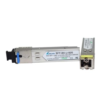 1000BASE-BX Single Core 1.25G 1310/1550nm 3km/20km LC/SC WDM SFP(2pairs 20km SC)