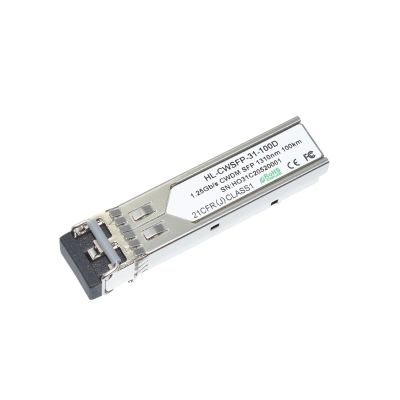 1.25G CWDM SFP 100km 1270 to 1450nm1G 1000base Mini-GBIC For Cwdm Mux/Demux Compatible with most switches(1310nm)