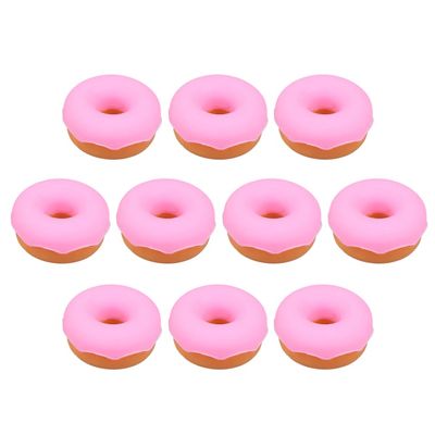 Veemoon 10pcs Silicone Donut USB Cable Organizer Cute Data Cable Storage Manager Portable Earphone Reel Winder Turtle Cord Dispenser Cord Organizer Box Silicone Rubber Spool (Pink)