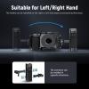 NEEWER Lightweight NATO Side Handle, Camera Cage Rig Handle with Contoured Silicone Grip, NATO Clamp, 1/4" Threads, Cold Shoe, Vertical Adjustment, Compatible with SmallRig NEEWER Cage, CA068H view 3