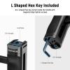 NEEWER Lightweight NATO Side Handle, Camera Cage Rig Handle with Contoured Silicone Grip, NATO Clamp, 1/4" Threads, Cold Shoe, Vertical Adjustment, Compatible with SmallRig NEEWER Cage, CA068H view 4