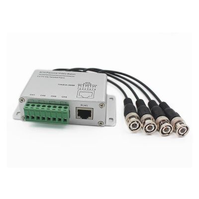 4 or 8 Channel CCTV Passive Video Balun RJ-45 UTP Twisted Pair Cable BNC Output (Color : 4CH)