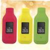 OSALADI 3pcs Silicone Replacement Wristband Holder Clips for Smart Wristband Covers Green Yellow and Red Comfortable Easy Wear Design for Boy Girl and Adults view 2