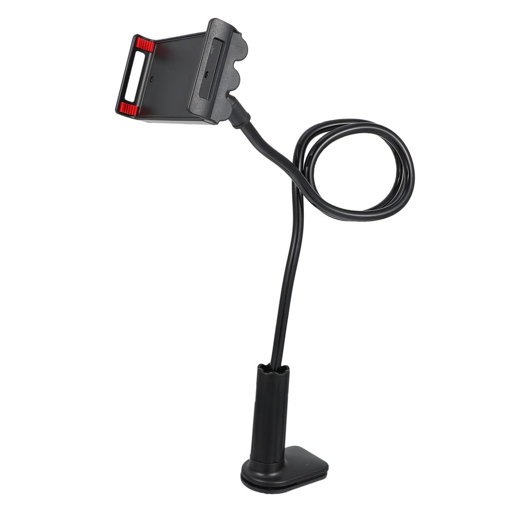 Angoily Rotating Cell Phone Holder Tablet Phone Holder Rack Flexible Clamp for Home Office Random Style