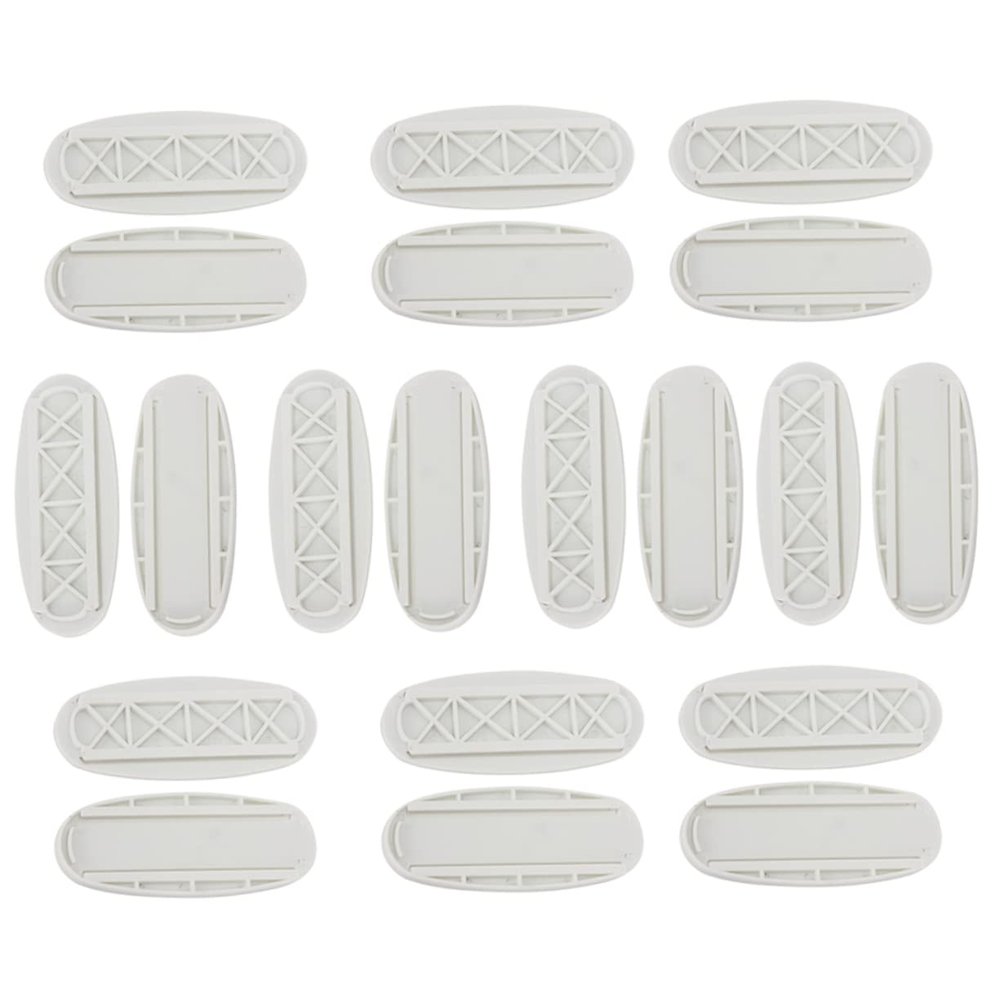 Homoyoyo 10pcs Self-Adhesive Wall-Mounted Socket Fixator for Power Strip Cable Organizers and Remote Holders Easy Installation Space-Saving for Use
