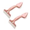 minkissy 2pcs Double-Headed Tile Cleaning Brush Bathroom Floor Glass Scraper for Bathroom Toilet Cleaning view 1