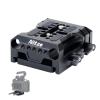 DirectNine Basics Nitze PB14 15mm LWS Baseplate with ARRI Dovetail Clamp, for DSLR Camera Shoulder Support Stabilizer Rig BMPCC 6K Pro Cage, for Nitze T-B01A Cage, blak view 1