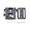 DirectNine Basics Nitze PB14 15mm LWS Baseplate with ARRI Dovetail Clamp, for DSLR Camera Shoulder Support Stabilizer Rig BMPCC 6K Pro Cage, for Nitze T-B01A Cage, blak view 2