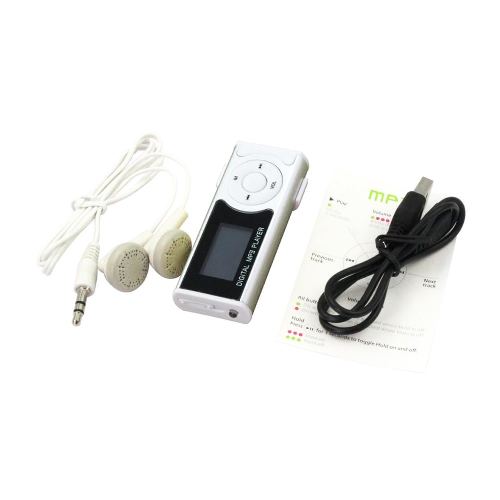Homoyoyo Mini Mp3 Player Led Flashlight Portable Music Player for Boys and Girls 16gb / Card Slot Plastic Material 2.0