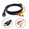 5Ft Video Audio Converter Component AV Adapter Cable, WANGZC001 view 2