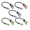 3Pin XLR Female Jack to Dual 2 Male Plug Y Splitter 30cm Adapter Cable Wire for Amplifier Speaker Headphone Mixer (Size : 0.3m Yellow) view 1