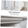 Homoyoyo Material Cord Clip Organizer No Drilling Cable Management Box for Home Office Living view 2