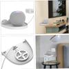 DOITOOL Mini Speaker Shelf Wall-Mounted Audio Rack Wall-Mounted Speaker Mount White view 2