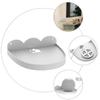 DOITOOL Mini Speaker Shelf Wall-Mounted Audio Rack Wall-Mounted Speaker Mount White view 3