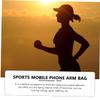 DOITOOL Running Armband Phone Holder Cellphone Purse Wrist Bag Sports Arm Bag Mobile Phone Arm Pouch Full Headphone Jack view 3