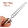 DOITOOL Precision Metal Tweezers for Jewelry Making Lightweight Anti-static Design for Crafts Bead Working and Soldering Professionals and Hobbyists view 2