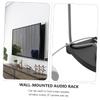 DOITOOL Wall-Mounted Audio Rack for Elegant Bracket Wire Winder Lightweight Design for Home Decor and Space Saving view 2