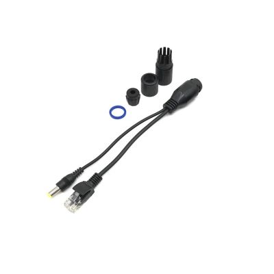 Hot POE Cable Passive Power Over Ethernet Adapter Cable POE Splitter Injector Power Supply Module 12-48v for IP Camera (Size : Black one Set), WANGZC001