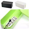 White Plastic Power Cord Storage Box for Wire and Strip Organization view 2