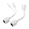 10pcs(5pair) POE Splitter POE Switch POE Cable Adapter Tape Screened 5V 12V 24V 48V Power Supply Cable 5.5 * 2.1mm (Size : White-5pair) view 1