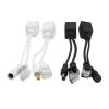 10pcs(5pair) POE Splitter POE Switch POE Cable Adapter Tape Screened 5V 12V 24V 48V Power Supply Cable 5.5 * 2.1mm (Size : White-5pair) view 3