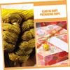 DirectNine Basics 4rolls Gold Elastic Cord Decorative Craft Rope for Packaging Wrapping and Crafts and Stretchy Twine for Secure Binding Elegant Gold view 3