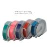 5 Pack Embossing Label Tape, 3D Embossing Label Tapes 9mm Width 9.8ft Length Thermal Transfer Automatic Label, Identification Label Tape, Compatible with Multiple Models view 2