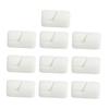 DOITOOL Silicone Cable Holders 10 Pack Cord Organizers Cable Clips Cord Organizer Phone Cord Holder Clip White 7mm view 1