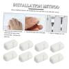 DOITOOL Silicone Cable Holders 10 Pack Cord Organizers Cable Clips Cord Organizer Phone Cord Holder Clip White 7mm view 2