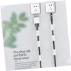 DOITOOL Silicone Cable Holders 10 Pack Cord Organizers Cable Clips Cord Organizer Phone Cord Holder Clip White 7mm view 4