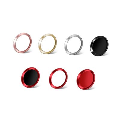 Angoily Fingerprint Identification Button Sticker Metal Home Key for Replacement Button Stickers
