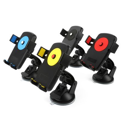 Angoily Car Phone Mount Holder Powerful Suction Universal Dashboard and Windshield Stand for Smartphones and GPS Adjustable and Easy to Install Black