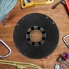 Hoement Compact Cord Storage Reel Plastic Cable Organizer for Extension Cords Wires Lightweight Tidy Reel for Camping Motorhome Black view 3