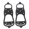 Yardenfun Non-Skid Ice Shoe Covers for Men and Women Durable Anti-Drop Crampon Traction for Snow Ice Easy to Wear Black Footwear Protection view 1