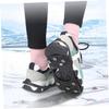Yardenfun Non-Skid Ice Shoe Covers for Men and Women Durable Anti-Drop Crampon Traction for Snow Ice Easy to Wear Black Footwear Protection view 2
