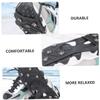 Yardenfun Non-Skid Ice Shoe Covers for Men and Women Durable Anti-Drop Crampon Traction for Snow Ice Easy to Wear Black Footwear Protection view 4