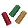 STOBOK 3pcs Strings Christmas Tinsel Xmas Tinsel Wrapping Cord Twine Rope Hair Clip Decor Crafts Gift Thread Garland Decor Xmas Cotton Wrapping Cord Labels Metal Ribbon Cotton Thread, 10x4x4cm view 1