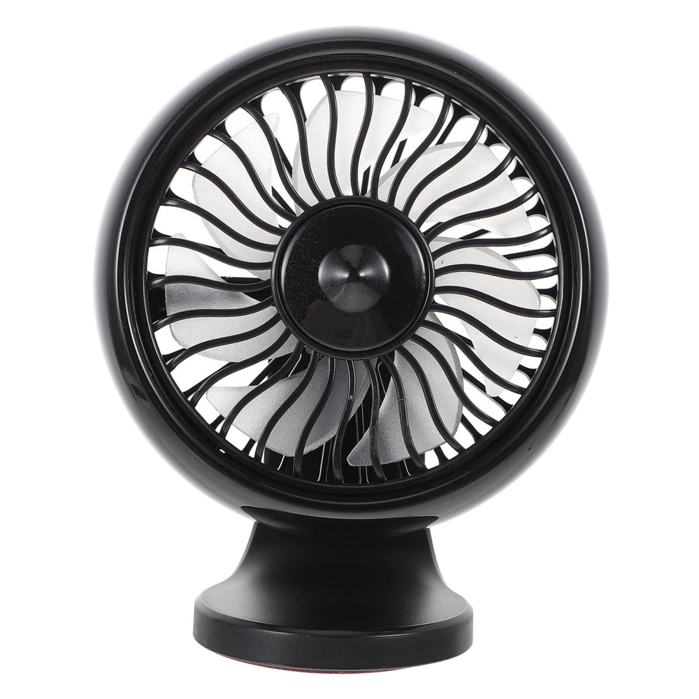 Homoyoyo Car Mount Fan Silent Mini Abs Material Lightweight Windy Comfortable Ride