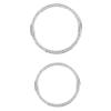 2pcs Bezel Ring Compatible with Samsung Watch Silver Watch Case Upgrade with Sparkling Design for Fashionable Smartwatch Personalization view 1