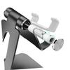 DOITOOL Adjustable Aluminum Alloy Phone Stand for Desk Multi-Functional Cellphone Holder with Stylish Design for Live Streaming and Movie Watching Black view 4