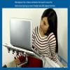 Foldable Laptop Desk, Adjustable Laptop Bed Holder 360-Degree Rotation Stainless Steel Student Dorm Notebook Stand(Color:Silver) view 4