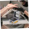 FONDOTIN Nail Drill Bit Holder Box Dustproof Aluminum Organizer for Manicure Grinding Heads Professional Storage for Salon and Home Use Transparent Design for Easy Access view 4