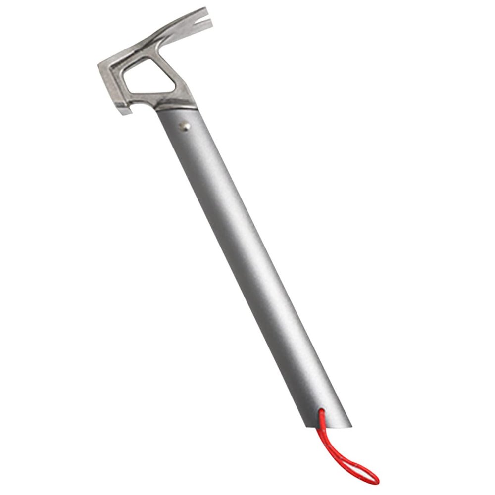 OSALADI Outdoor Aluminum Handle Tent Hammer Lightweight Multi-functional Tool for Driving Stakes Nail Puller Camping Hiking and Diy Projects